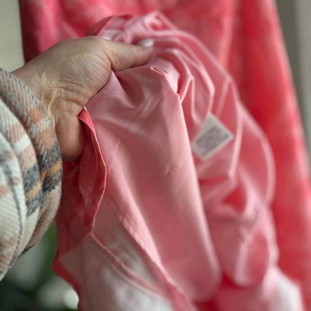 Pink Lily Coral-Pink Floral Satin Slip Dress - Picture 13 of 13